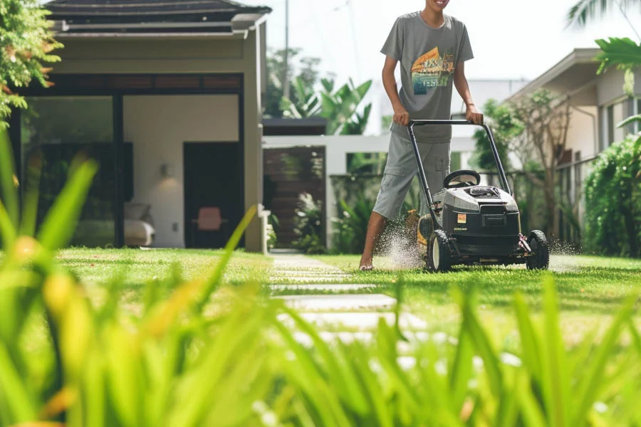 push mowers